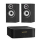 Bowers & Wilkins 607 S3 Bookshelf Speakers - Pair (Black) + Marantz Model M1 Network Amplifier - Each (Black)