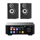 Eversolo PLAY Streaming Amplifier (Black) + Bowers & Wilkins 607 S3 Bookshelf Speaker - Pair (Black)