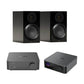Monitor Audio Gold 50 6G Bookshelf Speakers - Pair (Gloss Black) + WIIM Vibelink Amp (Grey) + Wiim Ultra Digital Hub (Grey)
