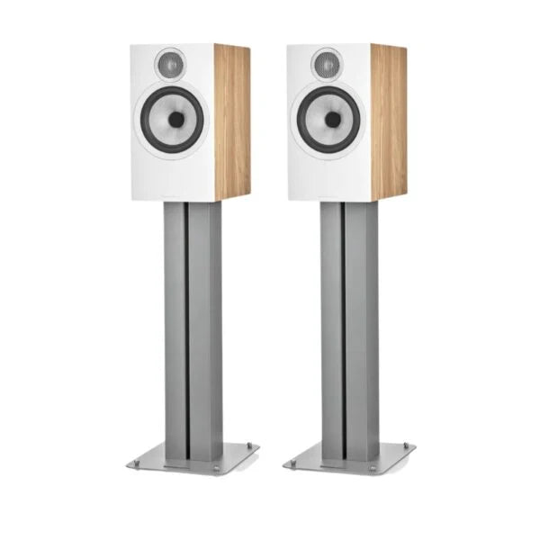 Bowers & Wilkins 606 S3 Bookshelf Speaker - Pair (Walnut) + Wiim Ultra Streamer (Grey) + WIIM Vibelink Amp (Grey) (Copy)