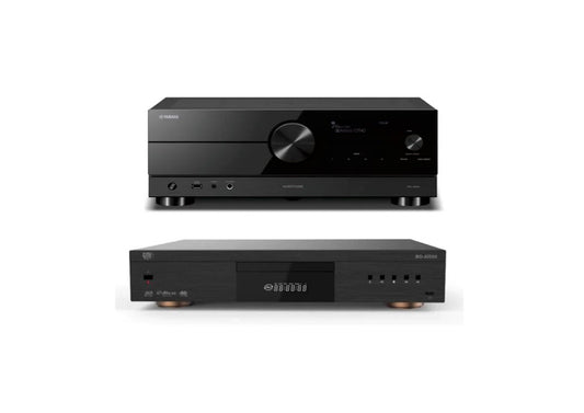 GMI AUDIO BD-A1500 HD Blu-Ray Player + Yamaha RX-A2A AV Receiver (Black)