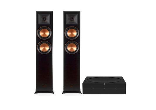 Klipsch Reference Premiere RP-500F II Floorstanding Speaker (Ebony)+ SONOS Amp Stereo Amplifier (Black)