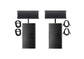 Power Works Zethus-210BPW Ground Stackable Line Array System - Black