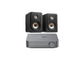 Polk ES15 Bookshelf Speakers (Black)+ WiiM Amp (Grey)