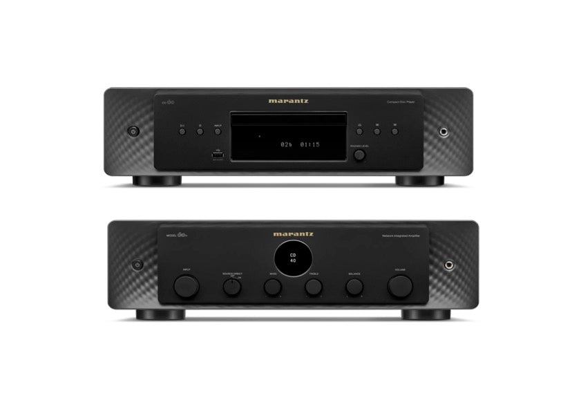 Marantz CD60 CD Player (Black) + Marantz Model60N Network Integrated Amplifier (Black)