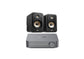 Polk ES20 Bookshelf Speakers (Black)+ WiiM Amp (Grey)