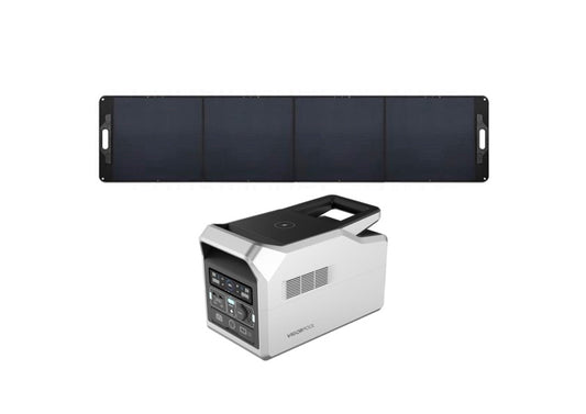 VigorPool CAPTAIN 700 UPS Portable Power Station + EvoCharge SUNMASTER 200W Pro Solar Panel