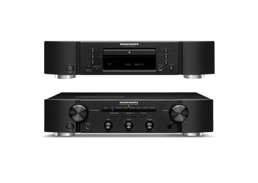 Marantz CD6007 CD Player (Black) + Marantz PM6007 Integrated Stereo Amplifier (Black)