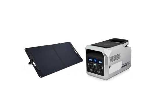 VigorPool CAPTAIN 1200 UPS Portable Power Station + EvoCharge SUNMASTER 100W Pro Solar Panel