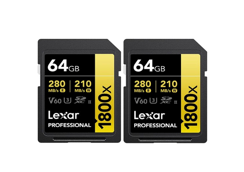 Lexar® Professional 1800x SDXC™ UHS-II Card GOLD Series