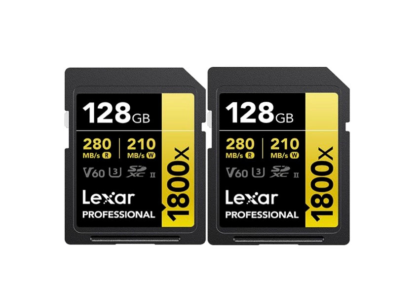 Lexar® Professional 1800x SDXC™ UHS-II Card GOLD Series