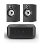 Denon Home Amp 2 Ch. 100W Amplifier (Black) + Bowers & Wilkins 606 S3 Bookshelf Speaker - Pair (Black)