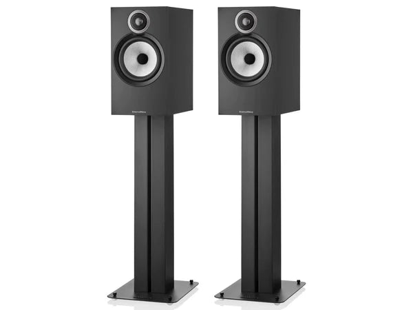 Bowers & Wilkins 606 S3 Bookshelf Speaker - Pair (Black) + WiiM Amp Ultra Streaming Amplifier (Grey)