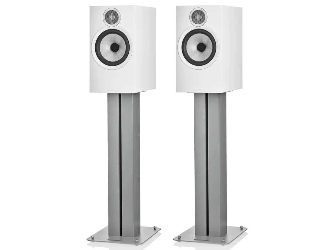 Bowers & Wilkins 606 S3 Bookshelf Speaker - Pair (White) + Marantz Model M1 Network Amplifier - Each (Black) (Copy) (Copy)