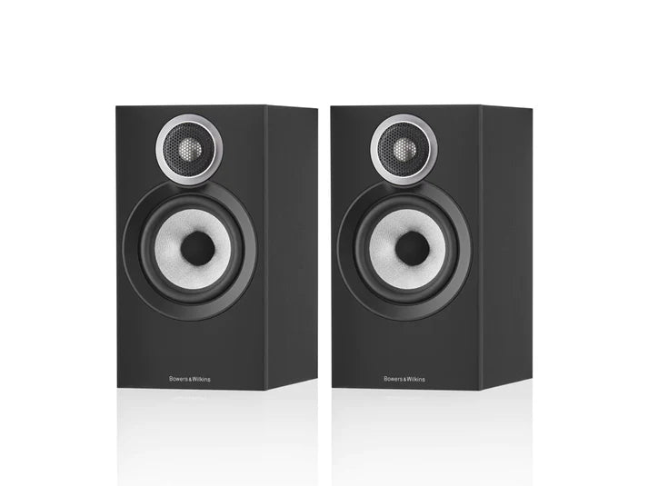 Bower & Wilkins 607 S3 Bookshelf Speakers - Pair (Black) + WiiM Amp Ultra Streaming Amplifier (Grey)
