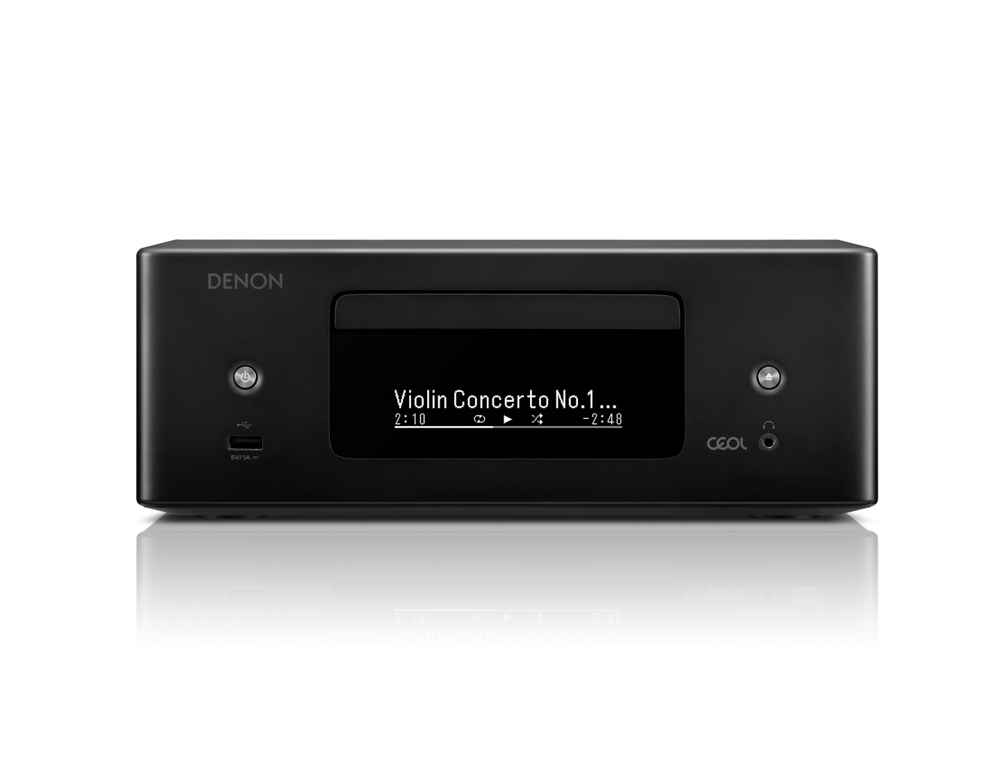 Denon CEOL N-12 Mini all-in-one Hi-Fi system with CD player, radio, Powered by HEOS™ - Black