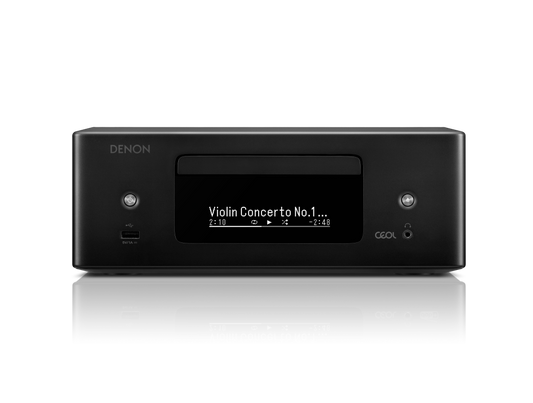 Denon CEOL N-12 Mini all-in-one Hi-Fi system with CD player, radio, Powered by HEOS™ - Black