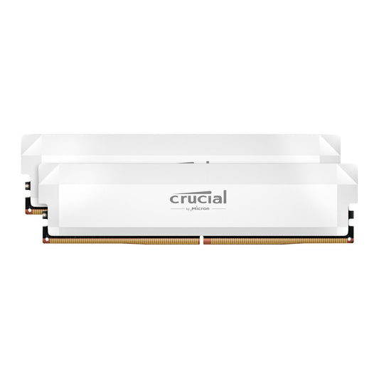 Crucial Pro DDR5-6000 64GB Overclocking Memory Kit – White