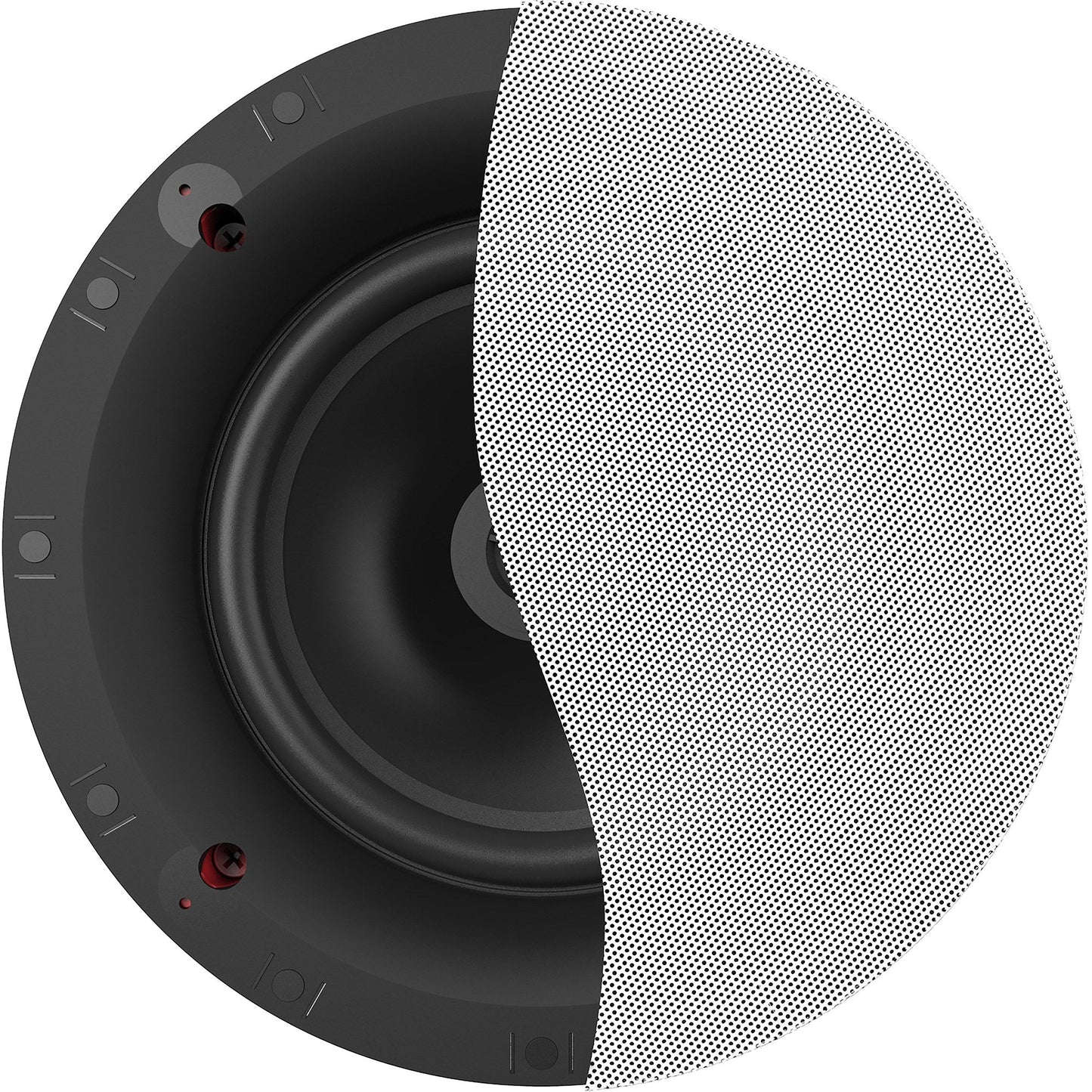 Klipsch CS-18C Custom In-Ceiling Speaker - Pair - Black with White Grille