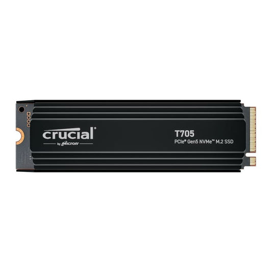 Crucial T705 1TB M.2 NVMe Gen5 with Heatsink NAND SSD