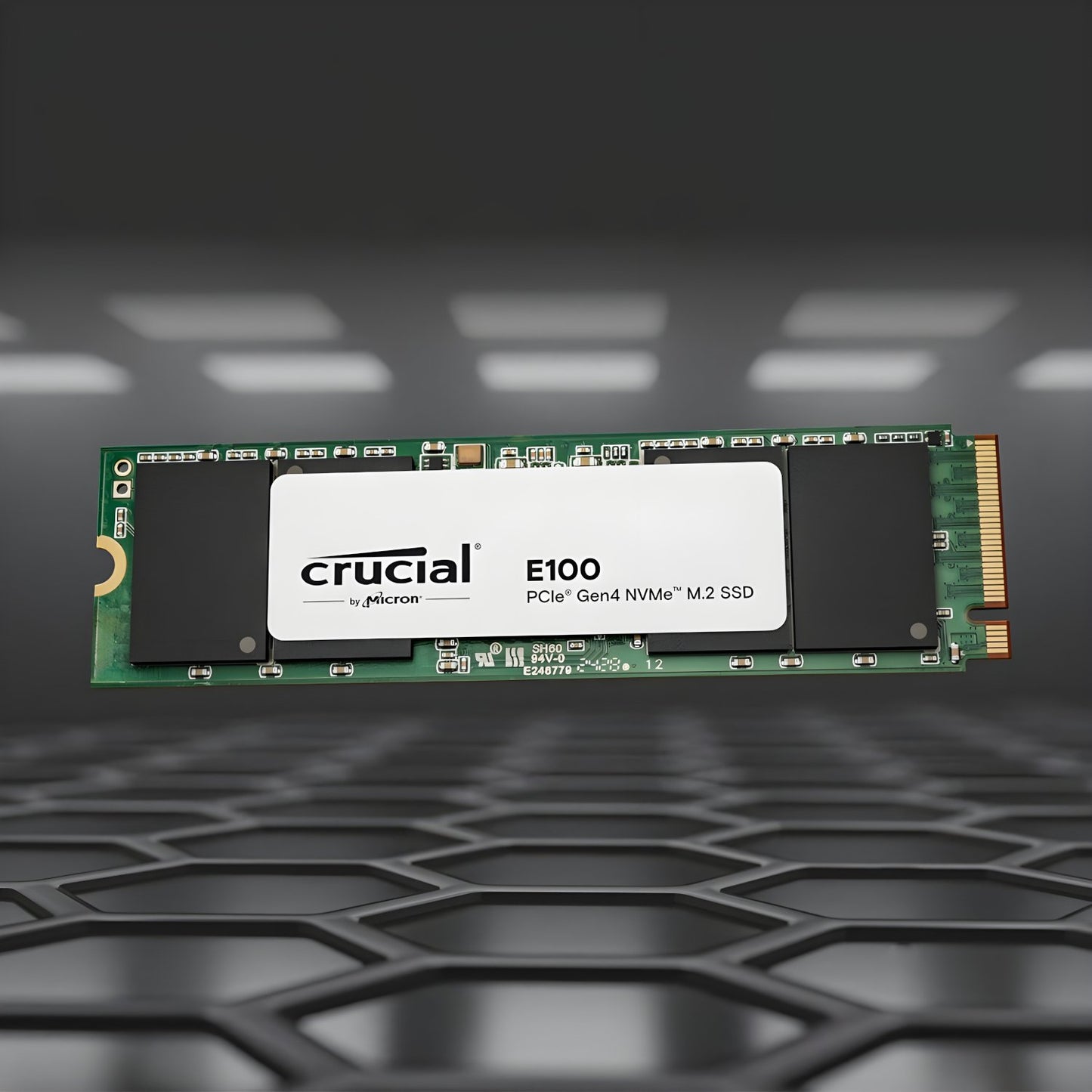 Crucial E100 480GB PCIe Gen4 2280 NVMe M.2 SSD