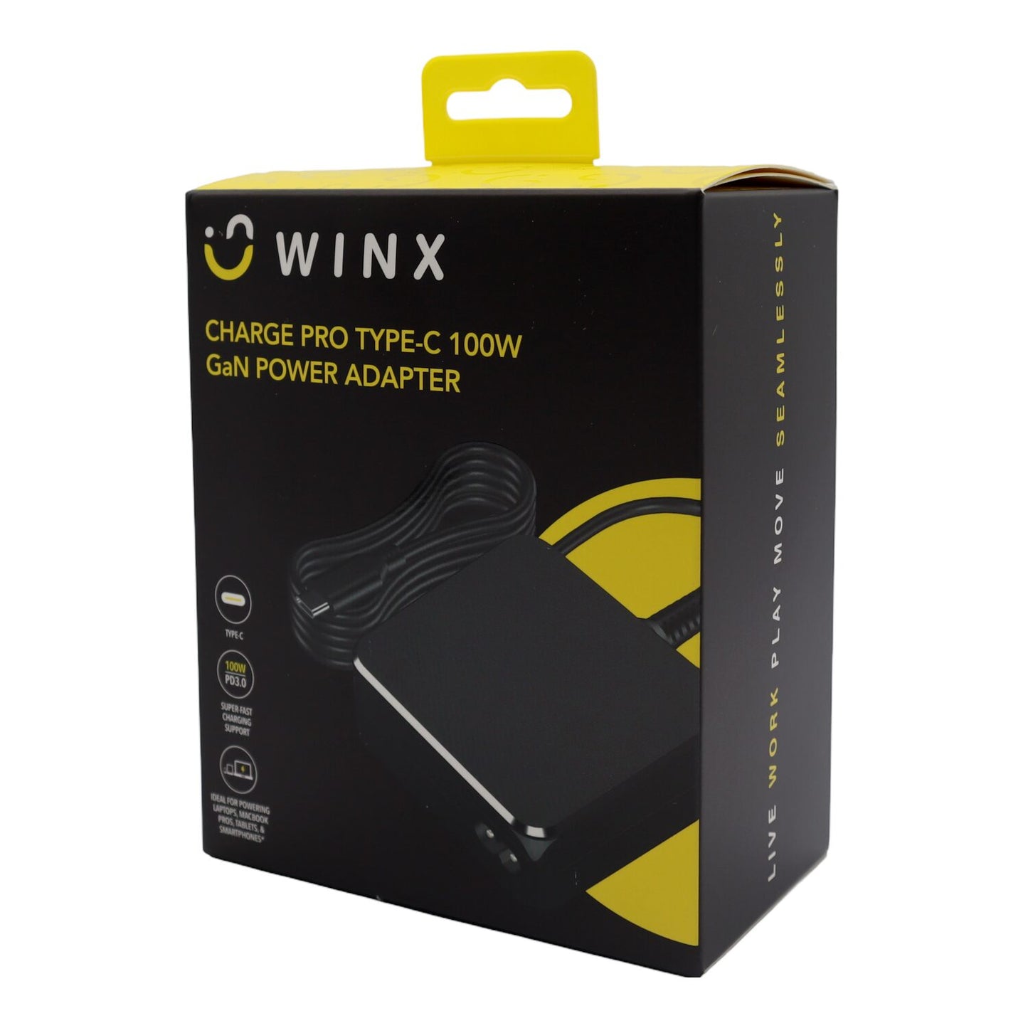 ﻿WINX ﻿CHARGE PRO TYPE-C 100W GaN POWER ADAPTER