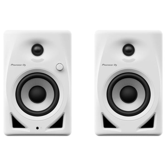Pioneer DJ DM-40D 4" Monitor Speakers with D Class Amplifier - Pair (White)
