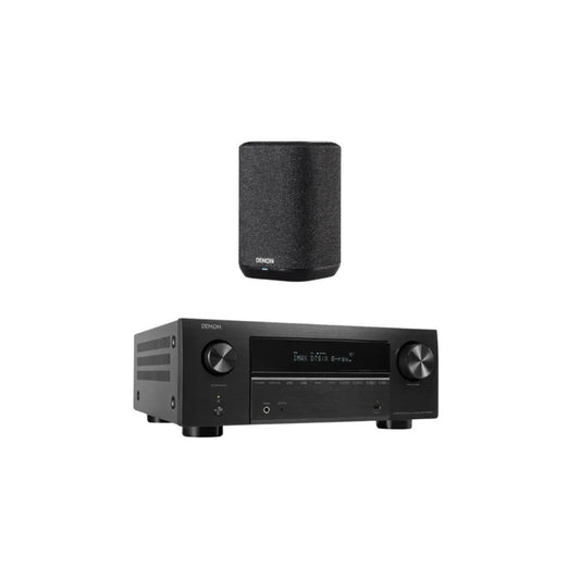 Denon AVC-X3800H 9.4 Ch. 1 AV Receiver - Black + Denon Home 150 NV Compact Wireless Speaker - Each (Black)