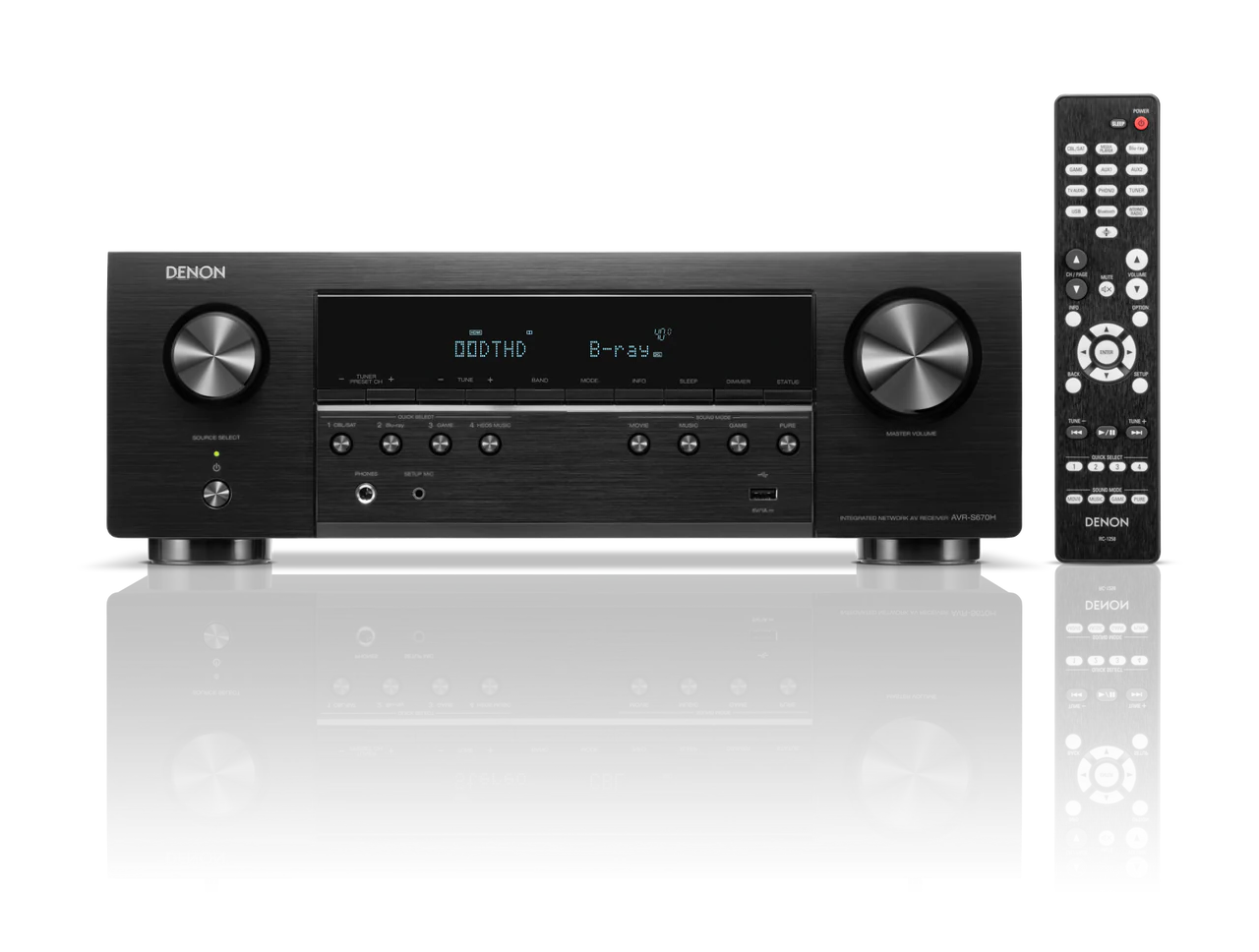 Polk ES55 5.1 Home Theatre System (Black) + Denon AVR-S670H AV Receiver (Black)