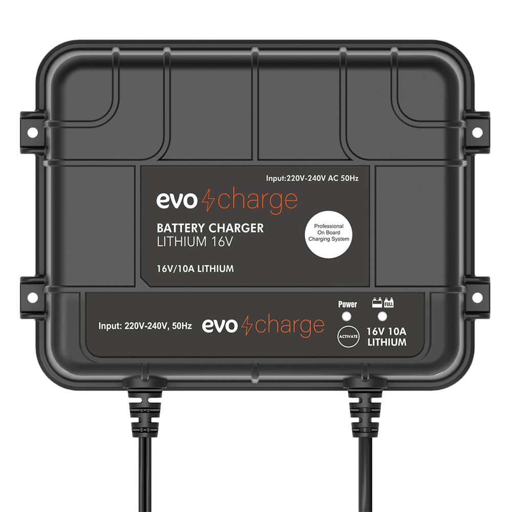 EvoCharge 16V LiFePO4 Lithium Battery Charger - Each