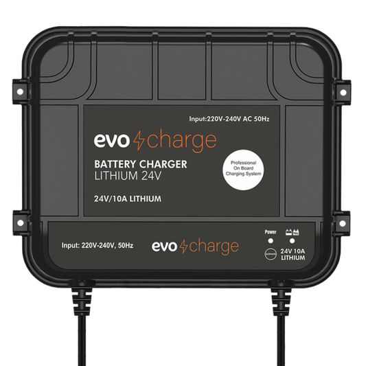 EvoCharge 24V LiFePO4 Lithium Battery Charger - Each