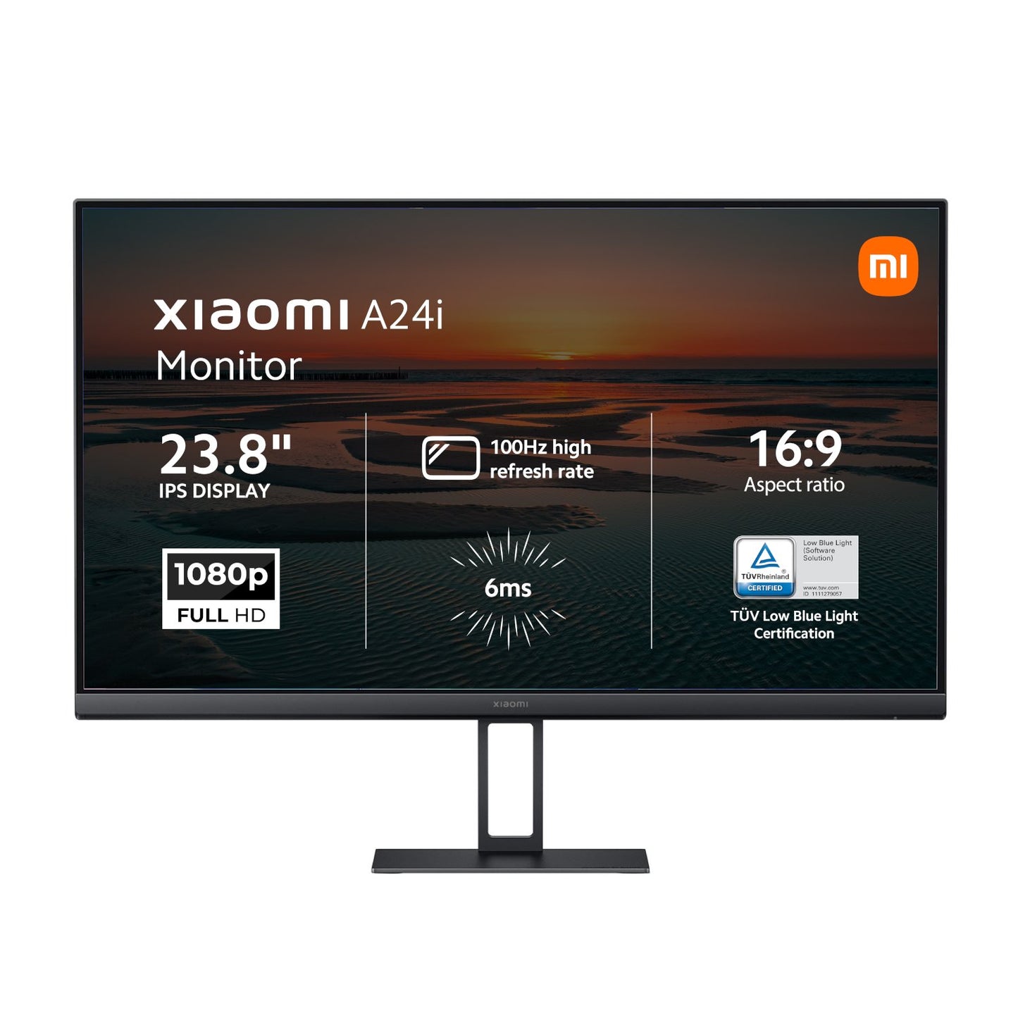 Xiaomi A24i 24″ Full HD 1080p IPS Monitor (100Hz, 6ms, 16:9, HDMI/DP, Flicker-Free, & VESA Mount)