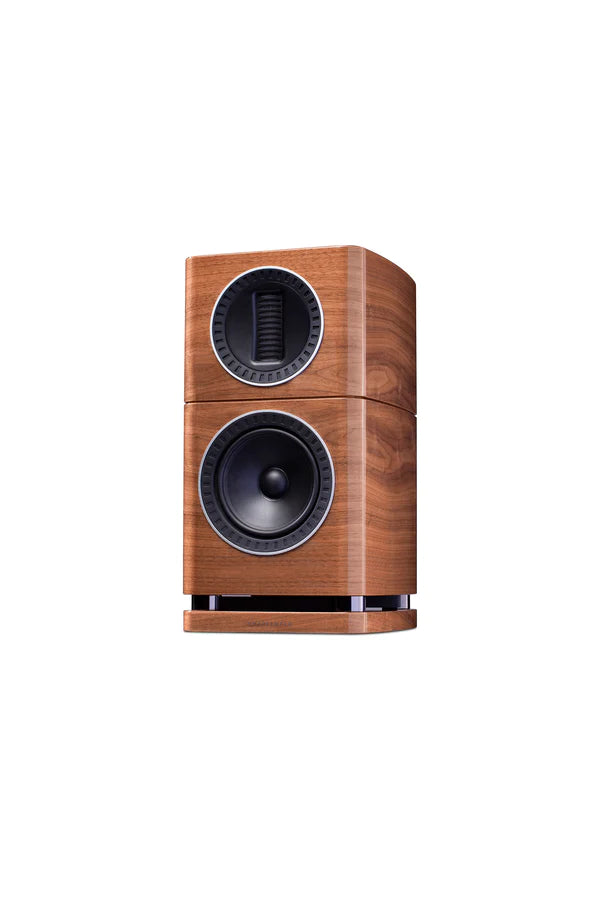 Wharfedale Elysian 1 Standmount Speaker -Pair - Walnut - With Stand - Black