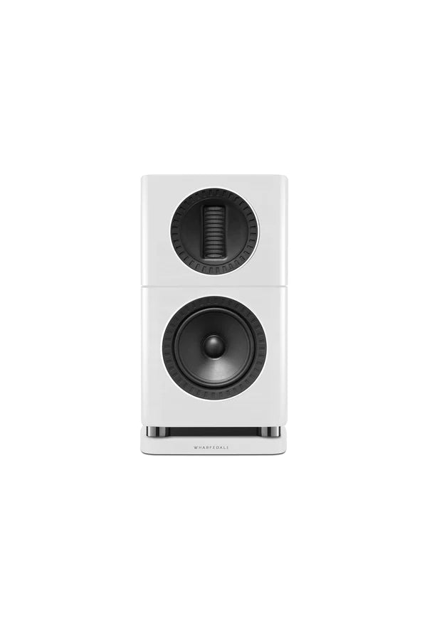 Wharfedale Elysian 1 Standmount Speakers - Pair - White - With Stand - Black