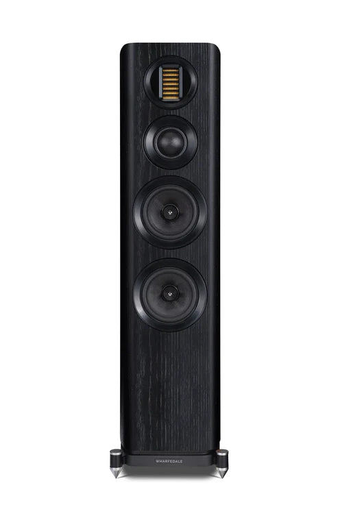 Audiolab 9000CDT CD Transport (Black) + Audiolab 9000A Integrated Amplifier (Black) + Wharfedale EVO4.3 Floorstanding Speakers - Pair (Black)