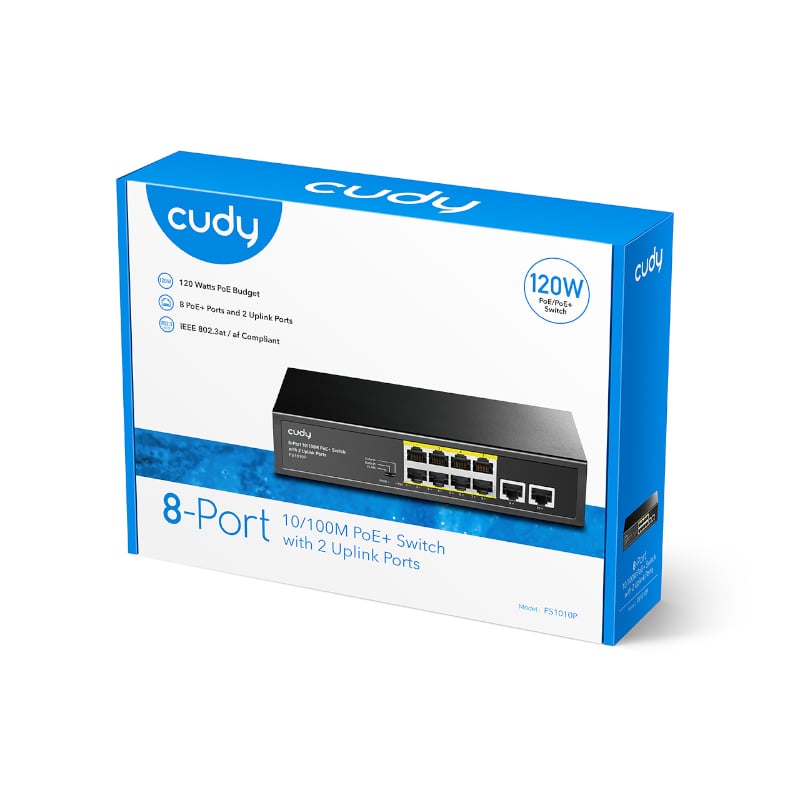 cudy 10-Port Unmanaged PoE+ Switch