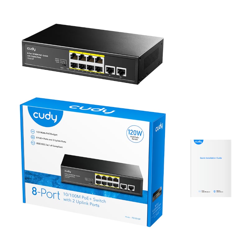 cudy 10-Port Unmanaged PoE+ Switch