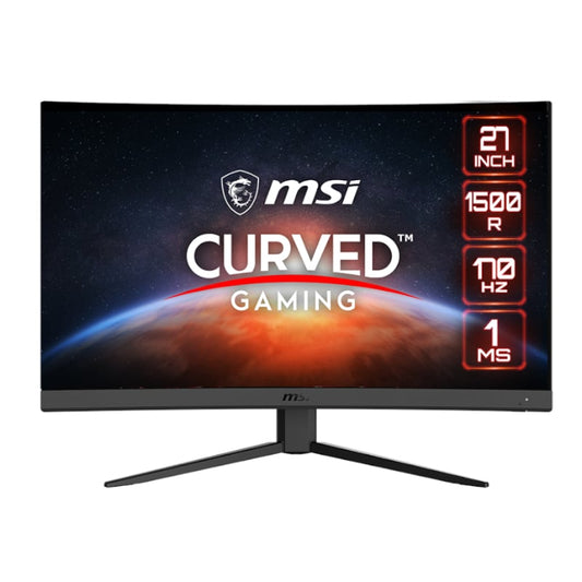 MSI Optix G27CQ4 E2 Curved Gaming Monitor 170Hz VA Anti Glare Free Sync 27″ 1500R-Black