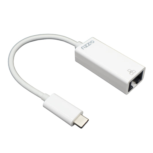 GIZZU USB-C to Gigabit Adapter Polybag – White