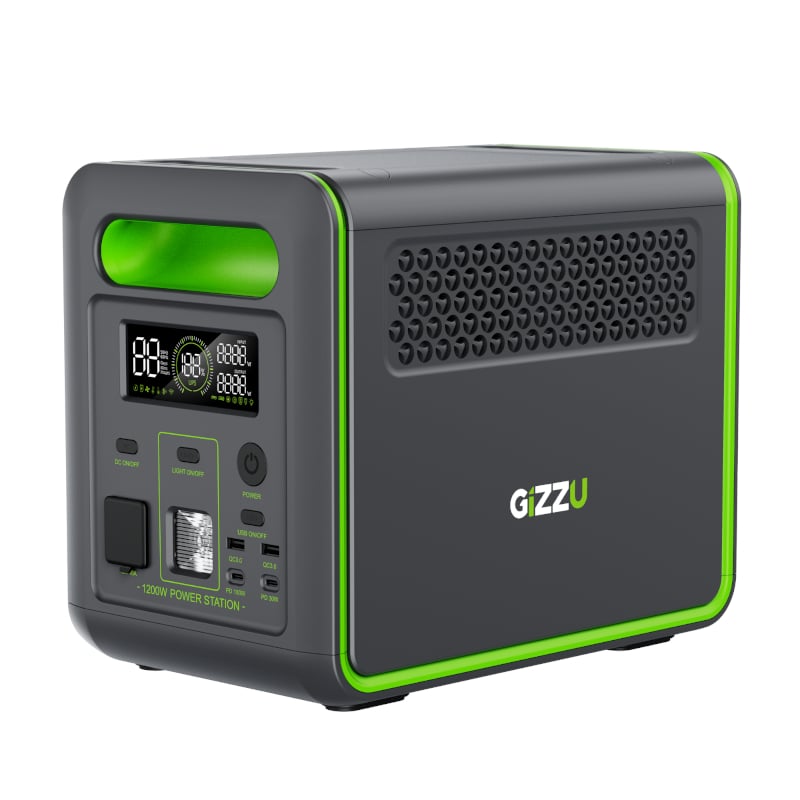 GIZZU HERO 1024WH/1000W UPS FAST CHARGE LIFEPO4 PORTABLE POWER STATION