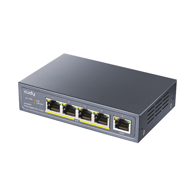 cudy 5-Port Gigabit PoE+ Unmanaged Switch