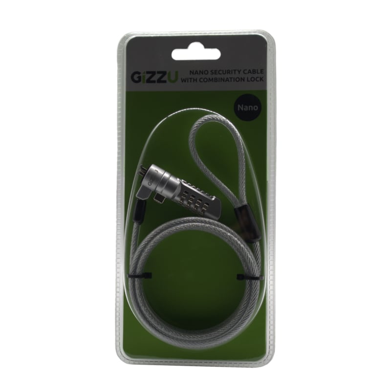 GIZZU 1.8m Nano Combination Lock Security Cable