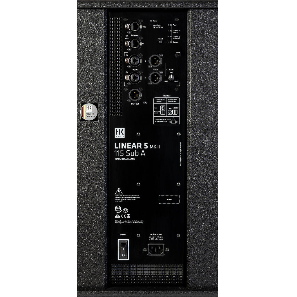HK Audio LINEAR 5 MKII 115 Sub A Subwoofer - Each - Black