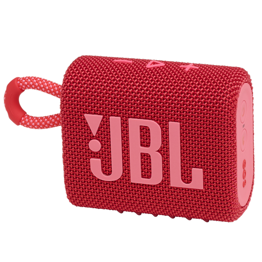 JBL GO 3 Portable Waterproof Bluetooth Speaker - Red