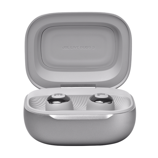 JBL Live Buds 3 True Wireless Noise-Cancelling Bud-Type Earbud with Smart Charging Case - Silver