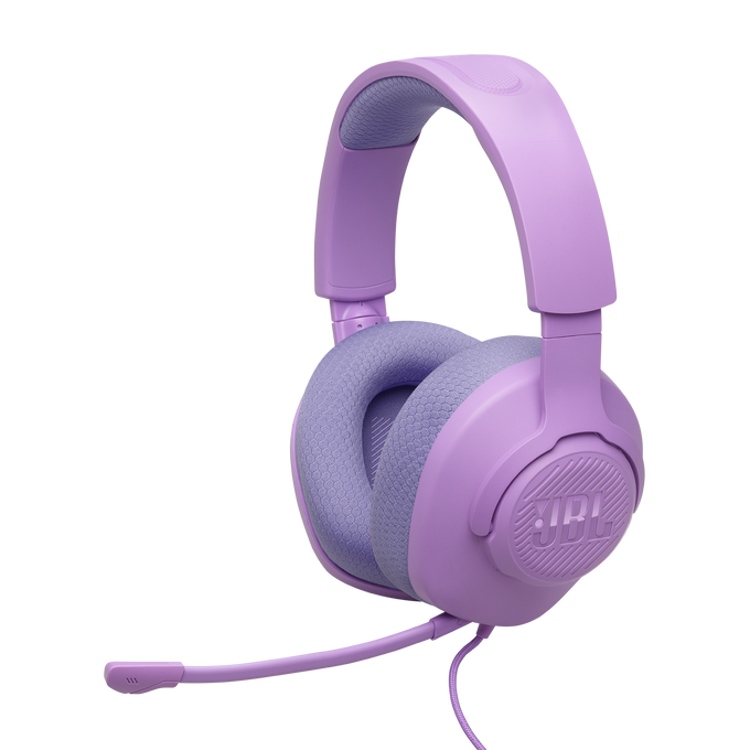 JBL Quantum 100M2 Wired Over-Ear Gaming Headset with Omnidirectional Detachable Mic - Purple