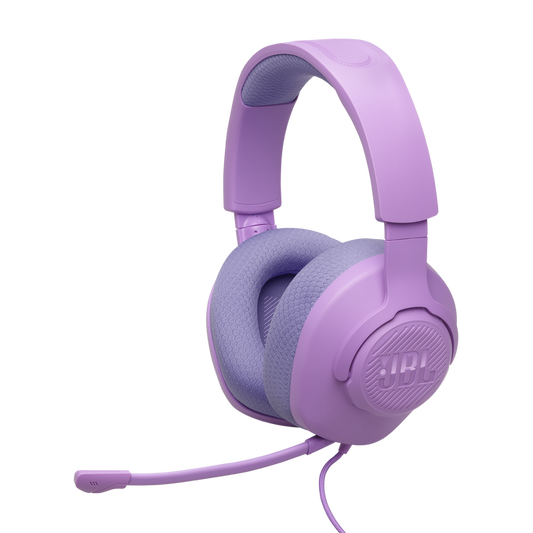 JBL Quantum 100M2 Wired Over-Ear Gaming Headset with Omnidirectional Detachable Mic - Purple