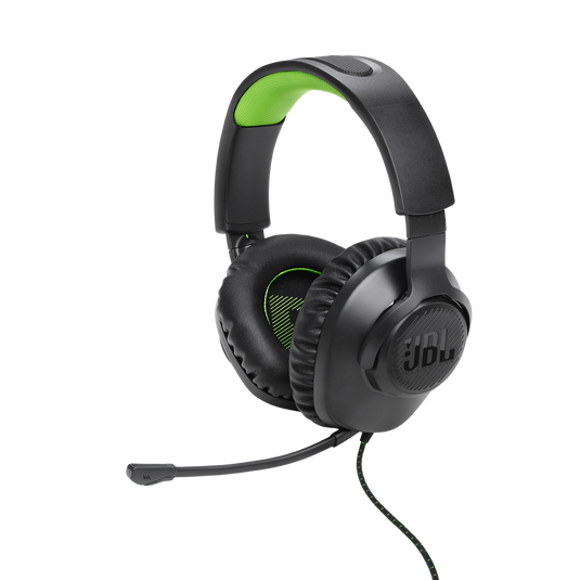 JBL Quantum 100X Console Wired Over-Ear Gaming Headset with Detachable Mic - Black/Green