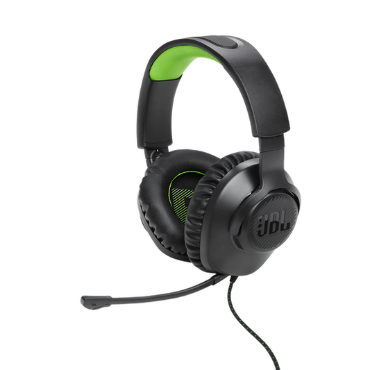 JBL Quantum 100X Console Wired Over-Ear Gaming Headset with Detachable Mic - Black/Green