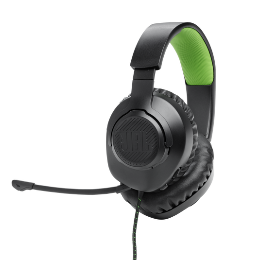 JBL Quantum 100X Console Wired Over-Ear Gaming Headset with Detachable Mic - Black/Green